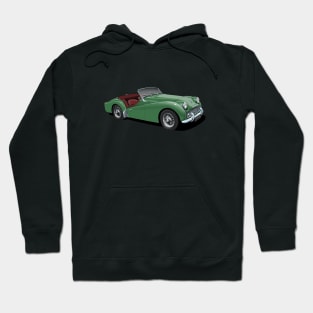 Triumph TR3 in green Hoodie